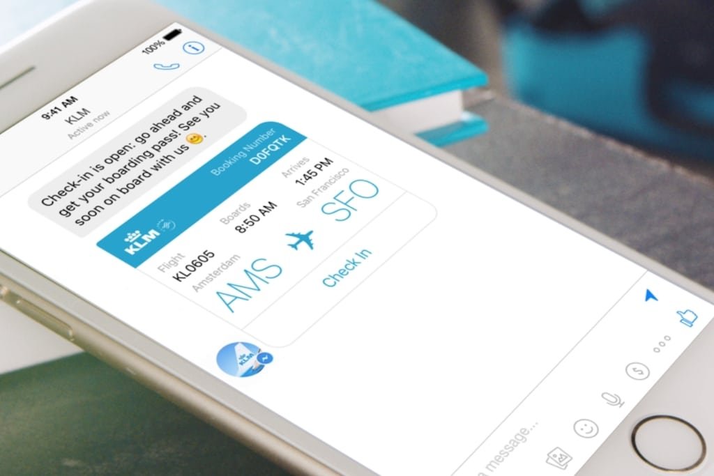Boarding Pass via Facebook Messenger