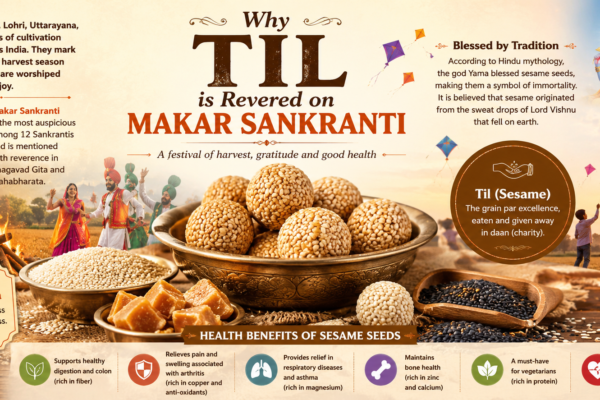 Makar Sankranti celebrations and sesame seeds