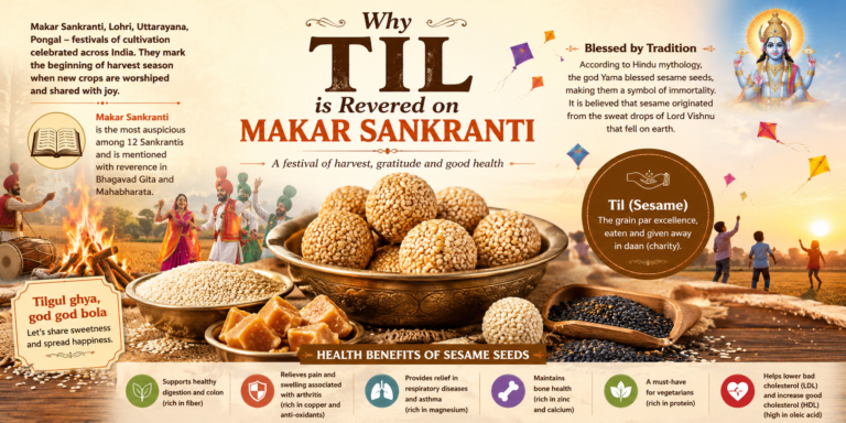 Makar Sankranti celebrations and sesame seeds