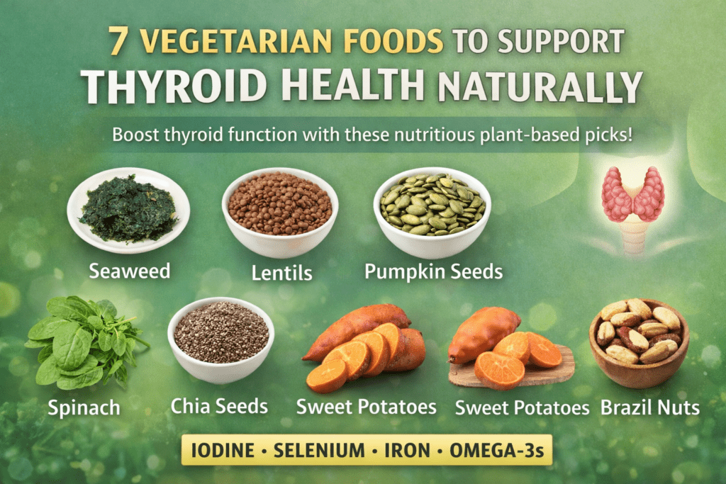 7 Vegetarian Foods to Support Thyroid Health Naturally