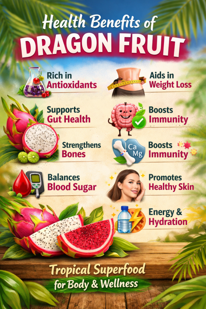 Health benefits of dragon fruit