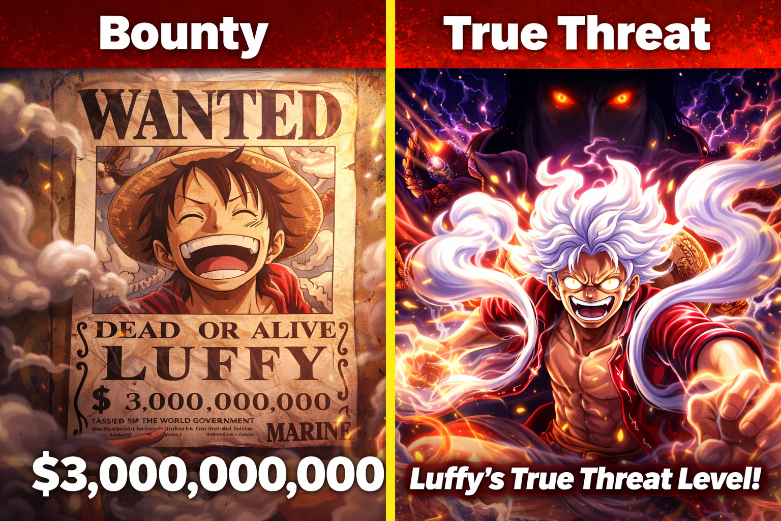 Luffys Bounty vs True Threat