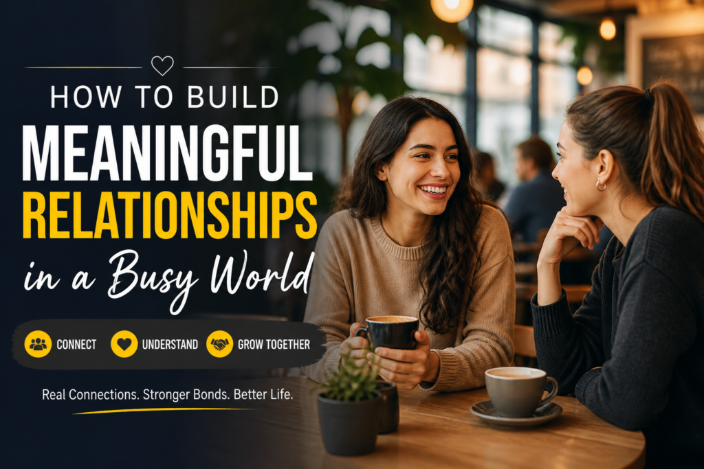 Building meaningful relationships in a busy world