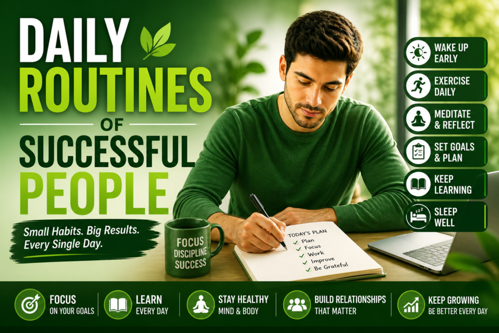 Daily routines for successful living