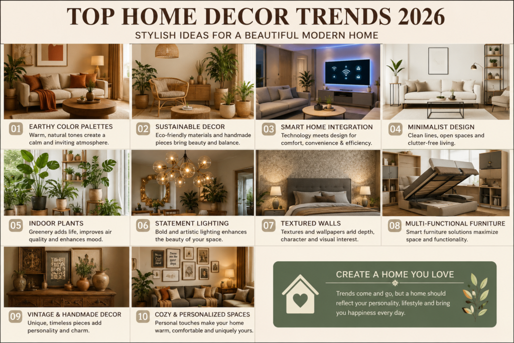 Top home decor trends 2026