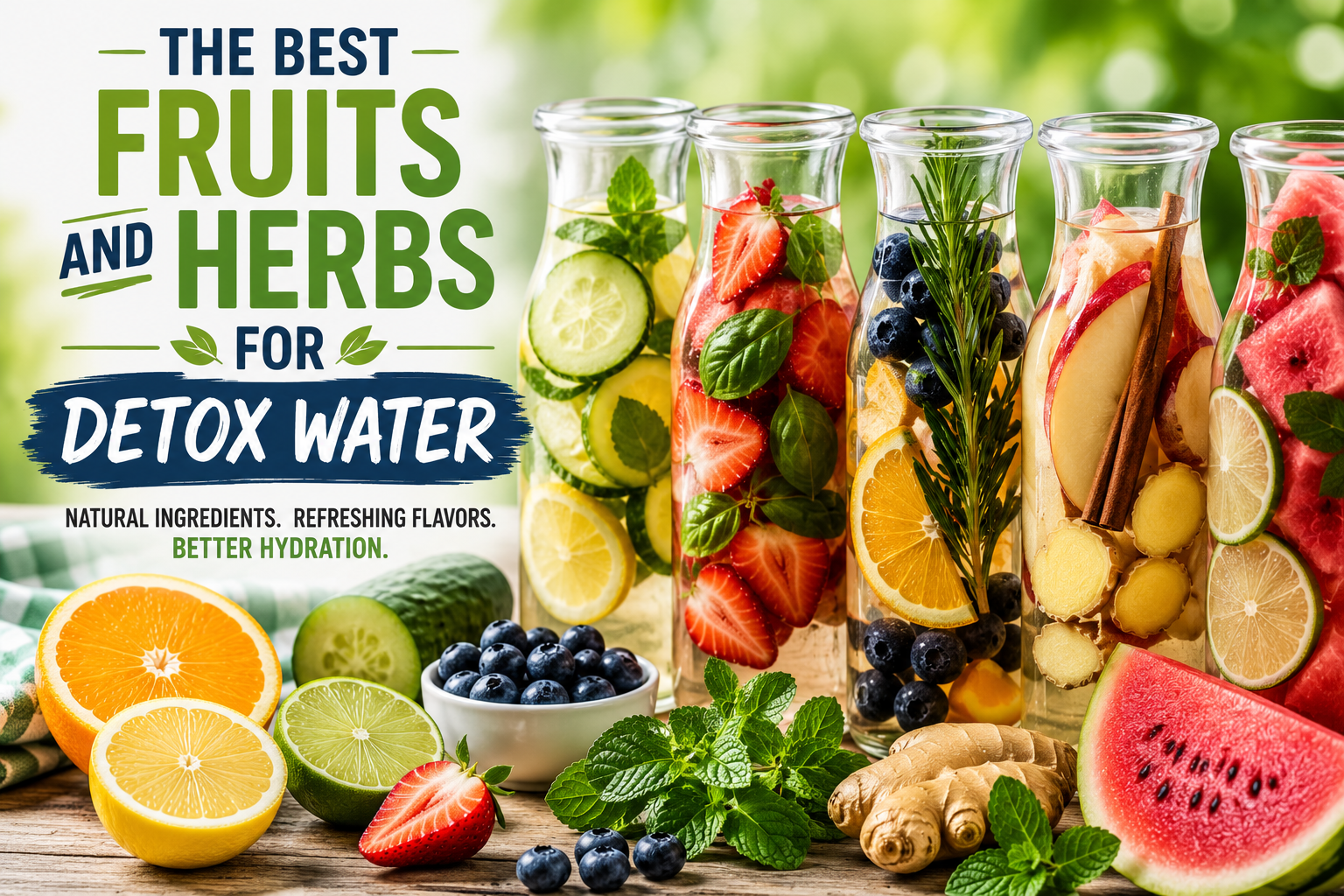 The Best Fruits and Herbs for Detox Water