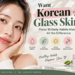 Korean glass skin skincare routine for glowing hydrated skin