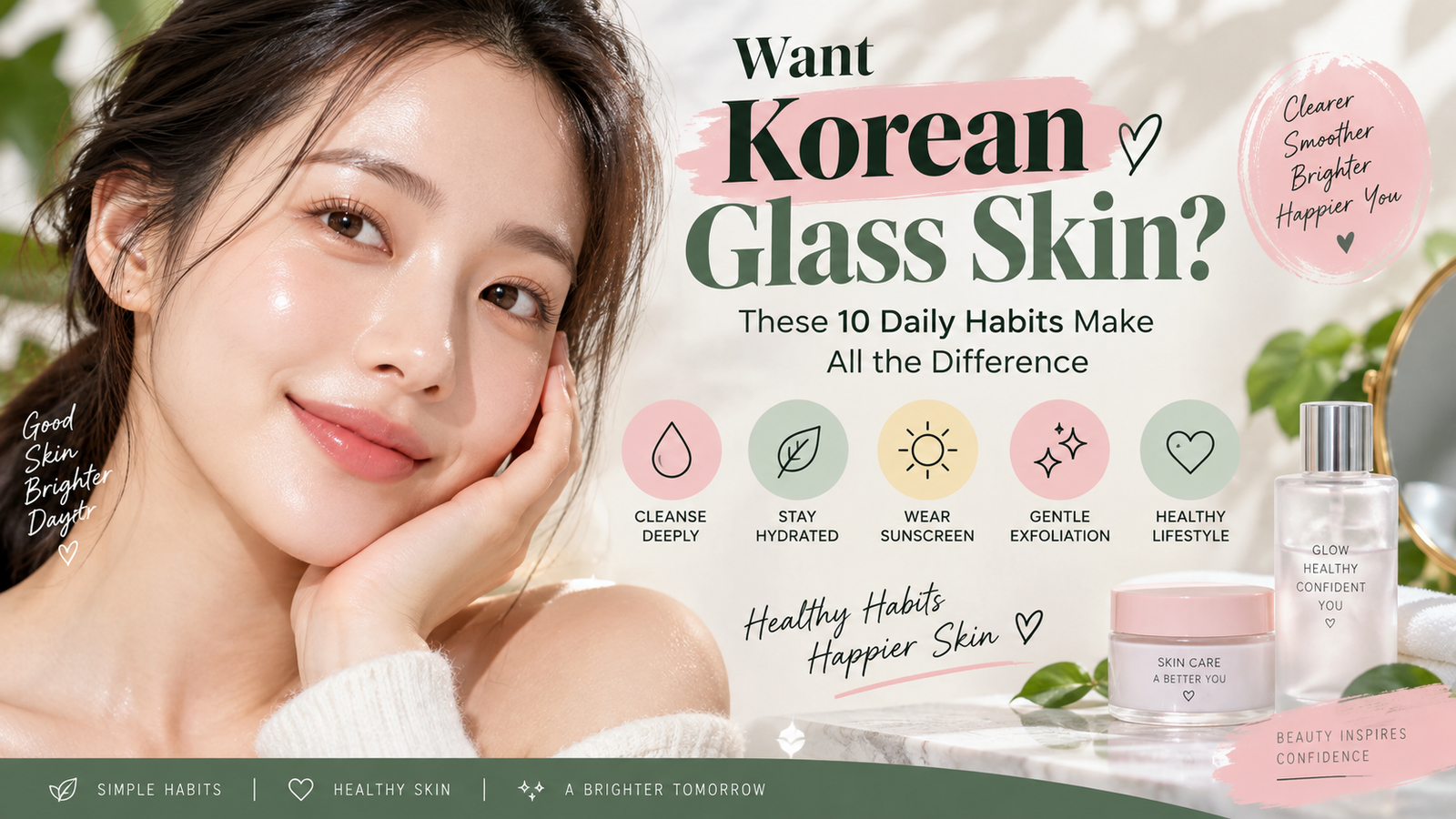 Korean Glass Skin: 10 Korean Skincare Habits for a Healthy, Glowing Complexion
