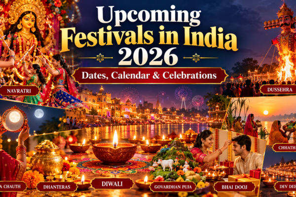 Upcoming Festivals in India 2026 including Diwali, Dussehra and Navratri