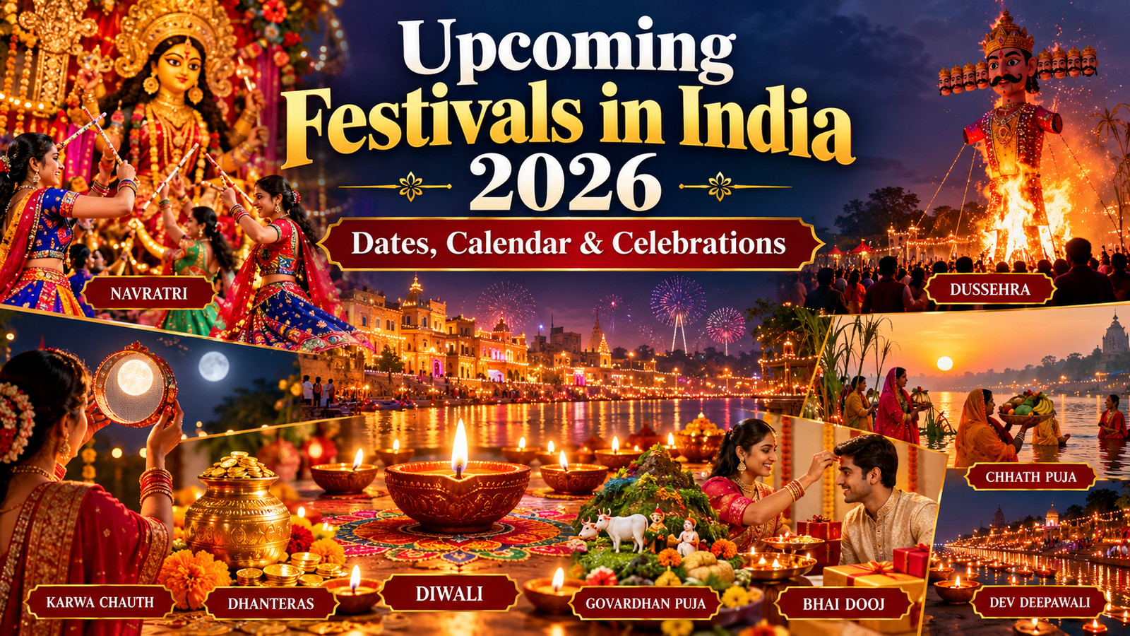 Upcoming Festivals in India 2026: Dates, Calendar & Celebrations